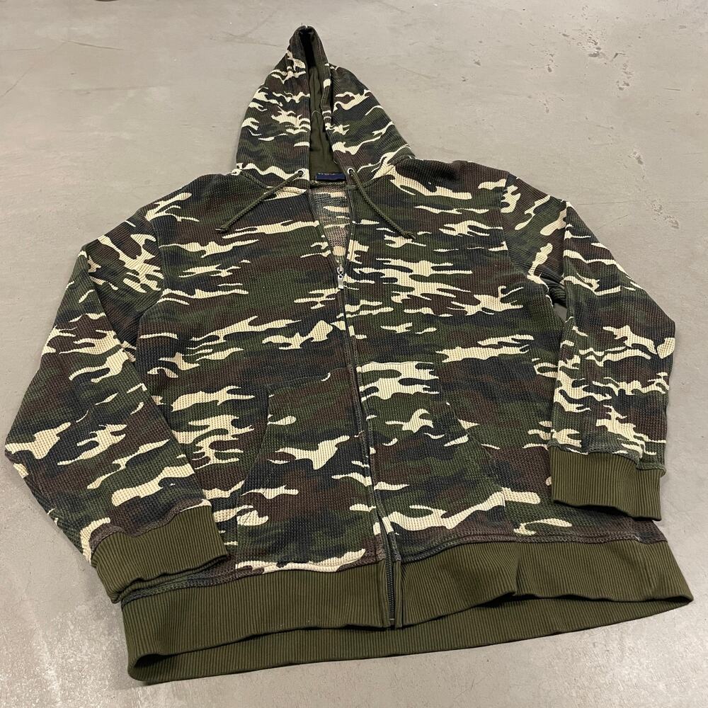 vintage y2k camo bugle boy hoodie